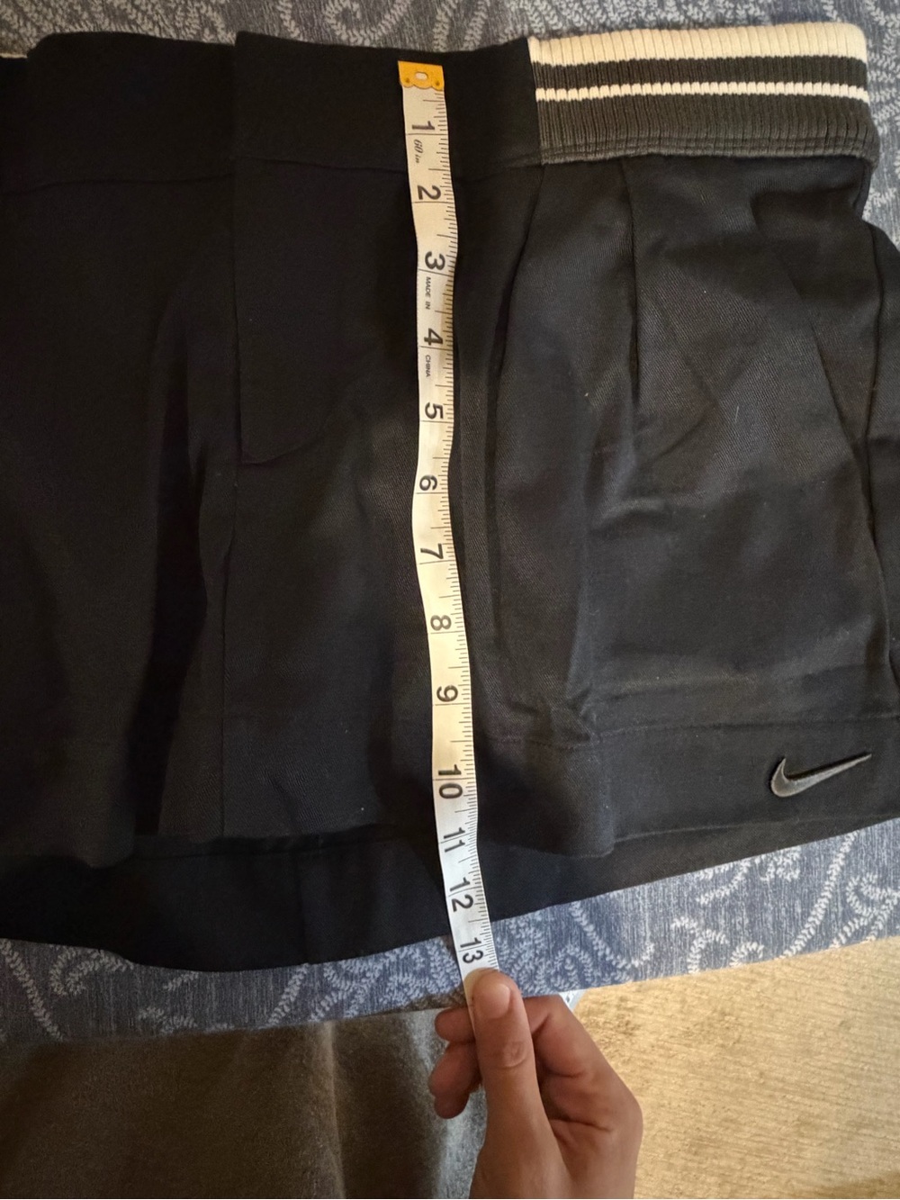 Nike Black Women’s Athletic Skort Set with Striped Waistband